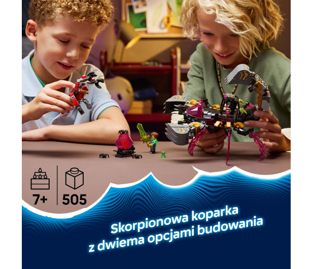 LEGO DREAMZZZ 71513 Koszmarna skorpionowa koparka - 1473527 - zdjęcie 9